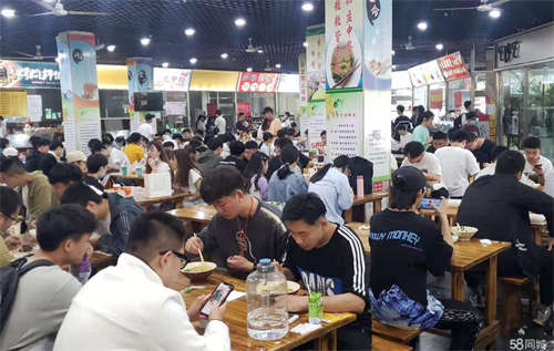 出租大学城校内餐厅窗口档口招商，10-30平面积灵活可选，客源多