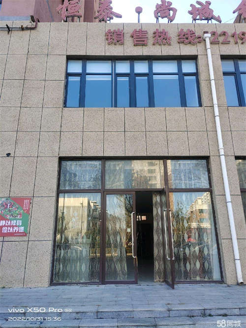 出租恒泰3期大门口，离市高很近，临街